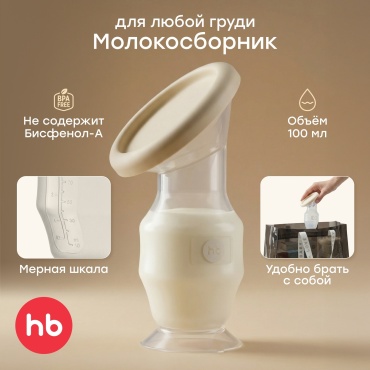 Молокоотсос ручной Happy baby 22011 cream
