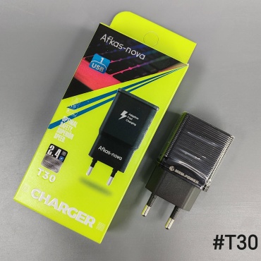 Зарядное устройство Afkas-nova T30 USB 15 Вт черный