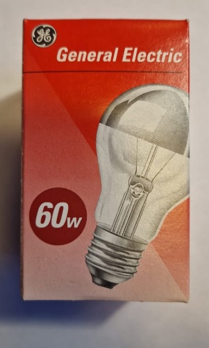 General Electric 60W E27, накаливания, теплый белый