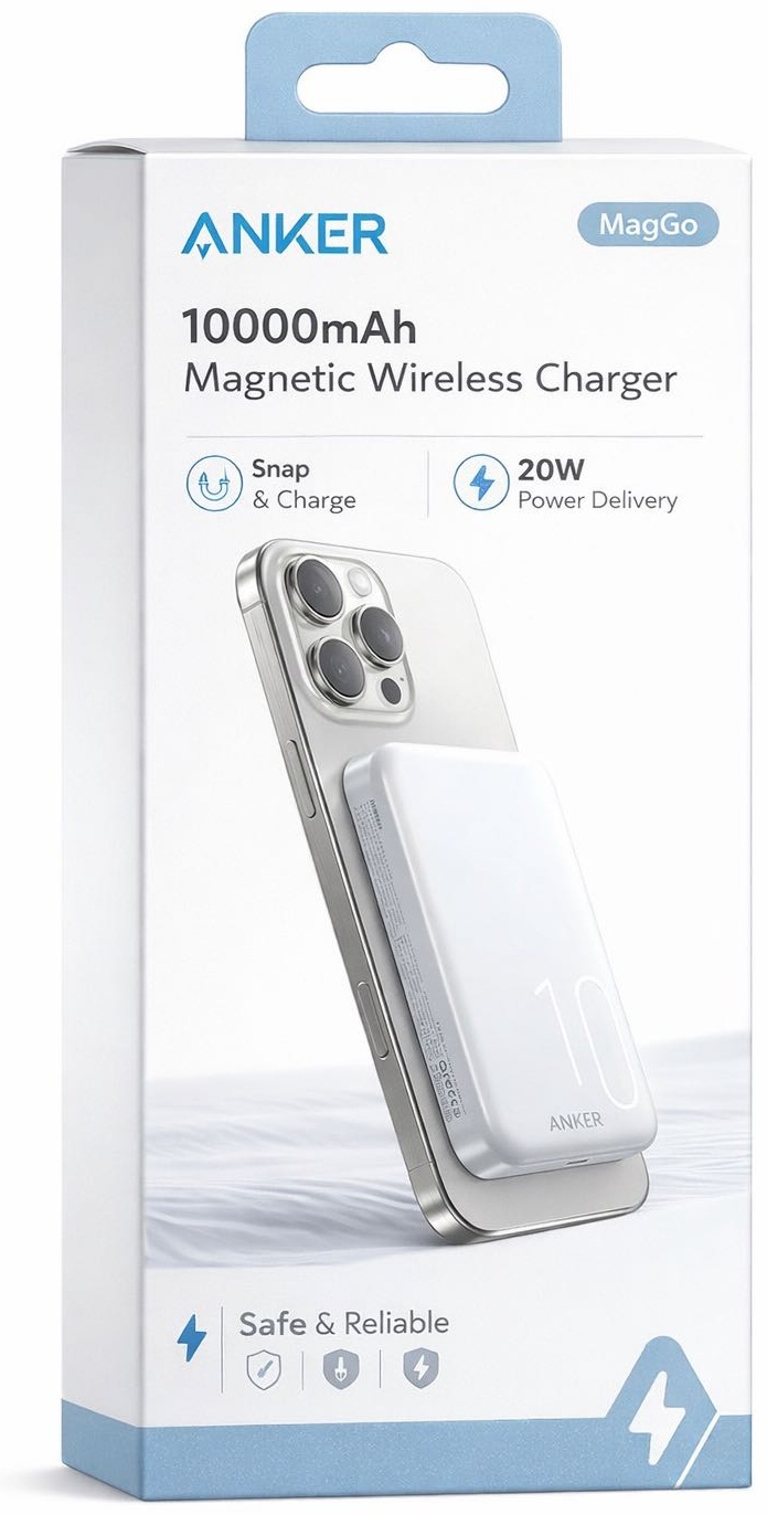 Зарядное устройство Anker MagGo USB Type-C 20 Вт белый