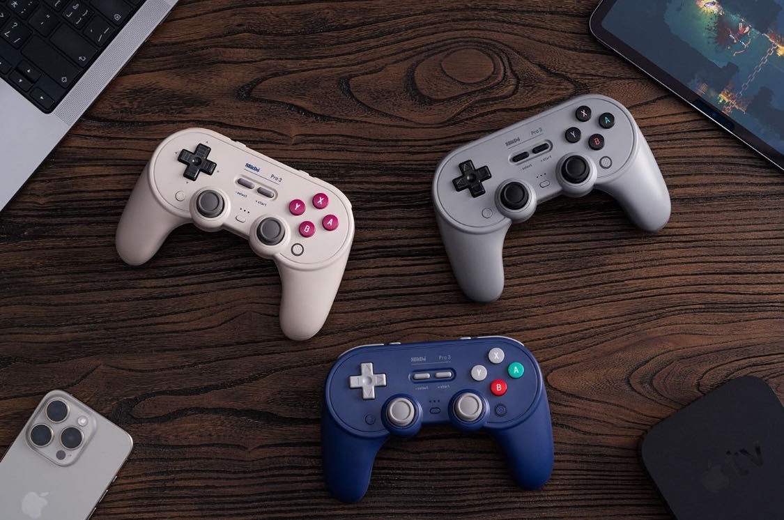Игровой контроллер 8BitDo Pro 3 серый
