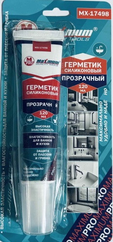 Герметик MAXMUM MX-17498, цвет прозрачный 120 мл