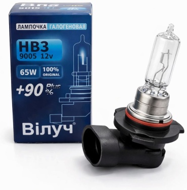 Вiлуч 9005 галогенная HB3, 1 шт