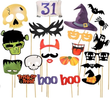 Halloween сэлфи фото топперы для фото 20 шт