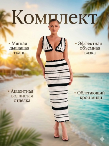Комплект Special_one черный, белый