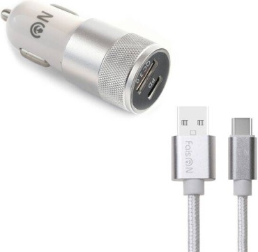 Зарядное устройство FaisOn А-23 micro USB, USB Type-C, USB 30 Вт белый