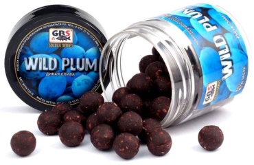 Прикормка GBS Baits Тонущие бойлы Дикая слива 0.1 кг