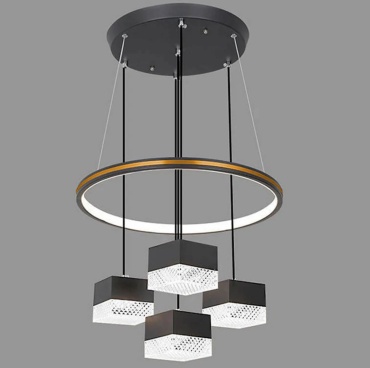 Люстра подвесная shuaq LED, кол-во ламп: 4 шт