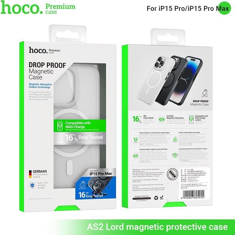Чехол Hoco для Apple iPhone 15 Pro Max прозрачный