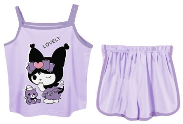 Пижама FASHION Куроми белый, фиолетовый
