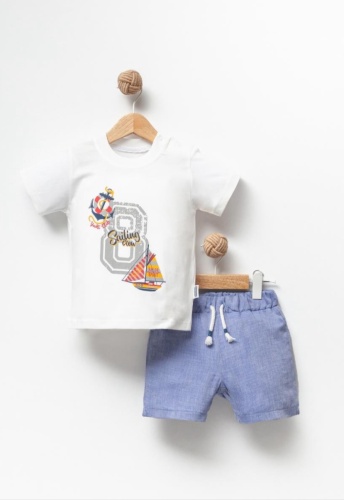 Комплект OVERDO KIDS белый, голубой