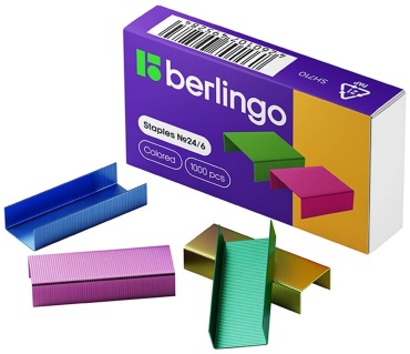 Скобы Berlingo № 24/6 1000 шт