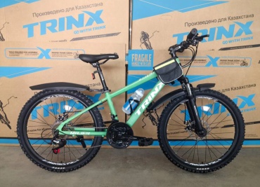 Велосипед TRINX Teen М114-13 2025 24 дюйма зеленый