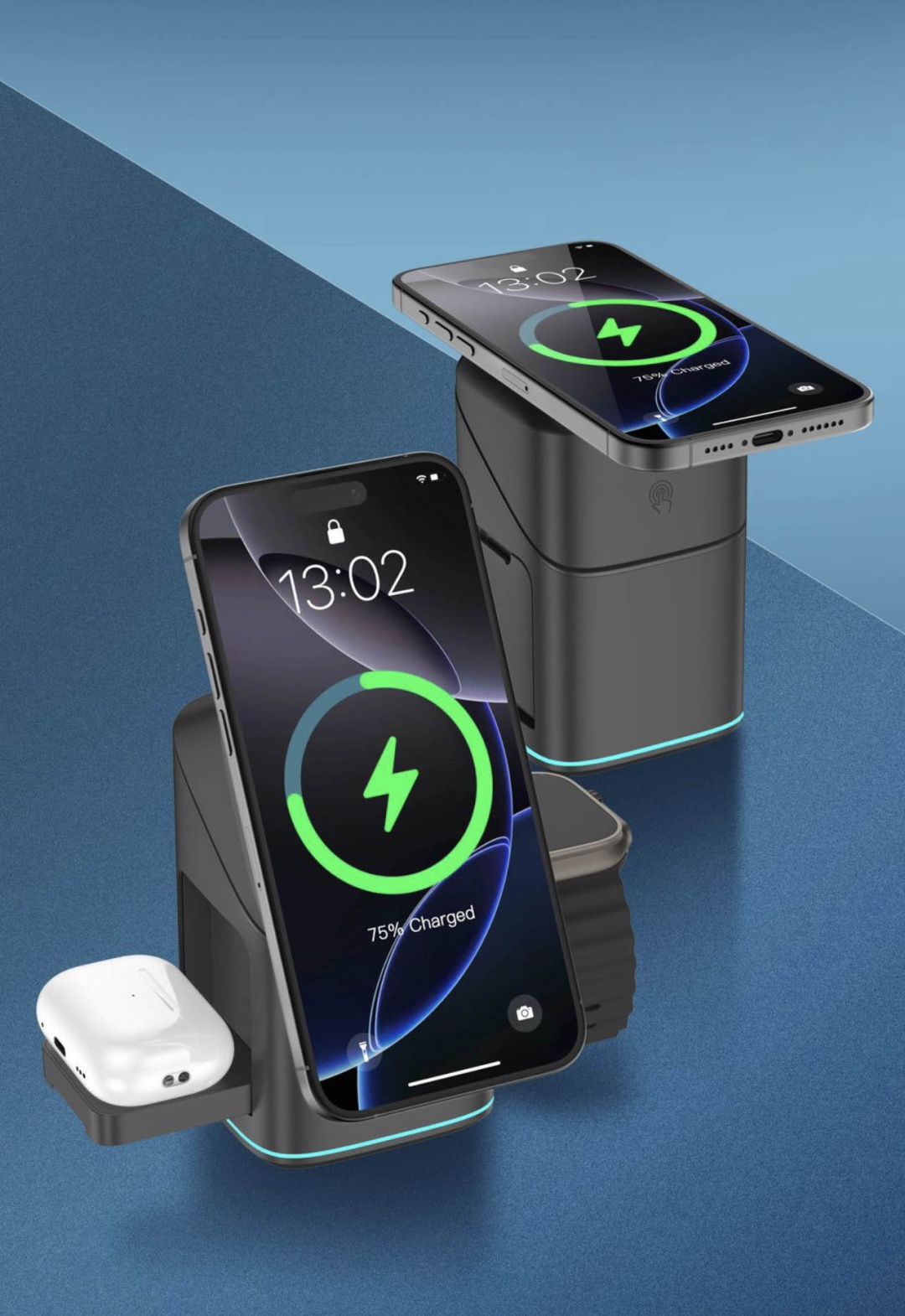 Зарядное устройство Qi2 USB Type-C 15 Вт черный