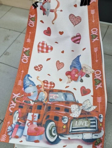 Сервировочный коврик Гномы 200x60 см, хлопок