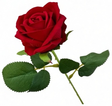 Ветка Florali Flor роза 52 см, Роза 2050