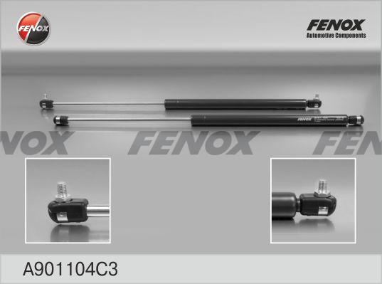 FENOX A901104C3 упор крышки багажника для Lada 2111, Priora 1995-2009 черный