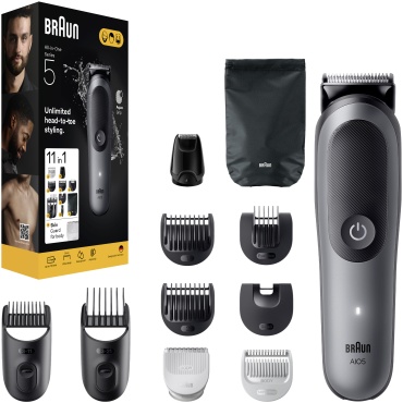 Braun триммер AIO5560 серый