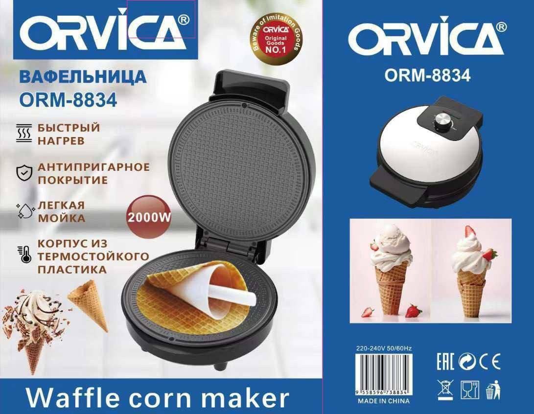 Вафельница Orvica ORM-8834 черный