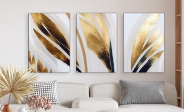 Room Art KZ модульная картина Перо интерьерная живопись 160x80 см