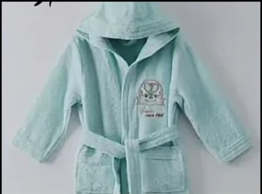 Махровый халат Ramel Kids бирюзовый