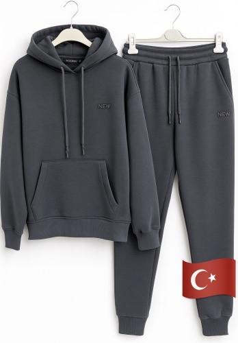 Повседневный костюм New Color серый, темно-серый