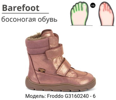 Ботинки Froddo розовый