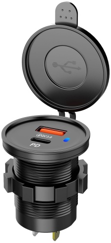 Union Ko41 USB Type-C, USB 20 Вт черный