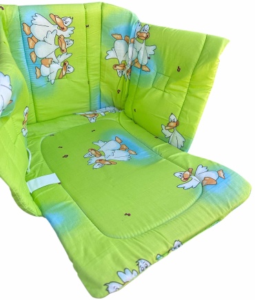 Сиденье для санок Nika kids гуси СС-2 зеленый