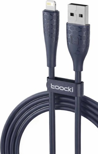Кабель Toocki USB 2.0 (M), Lightning (M), 2 м, зеленый