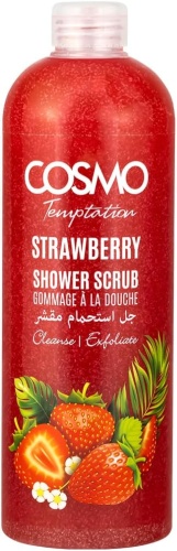 Cosmo скраб Cosmo Shower Scrub - Strawberry - Скраб для душа - Клубника 1000 мг для тела 1000 мл