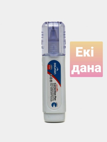 Корректор ручка Dolphin DC-500-2 2 шт 12 мл экстра-белизна, быстросохнущий состав