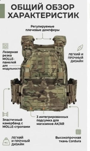 YAKEDA Патронташ камуфляж на 6 шт