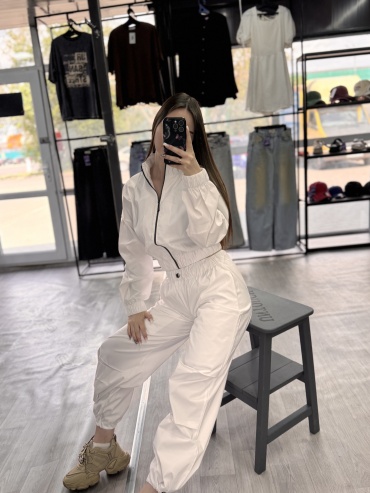 Повседневный костюм Look wave белый