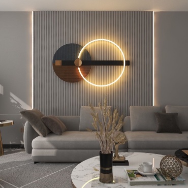 Бра настенный Dara LED, синий, коричневый