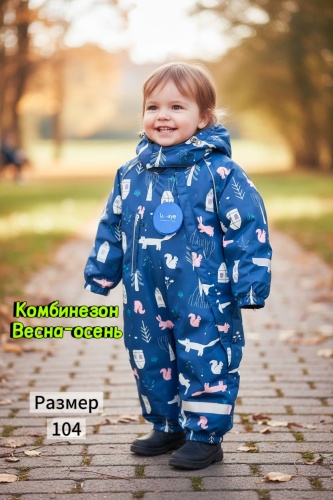 Утепленный комбинезон мультиколор