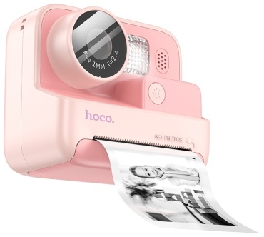 Фотокамера моментальной печати Hoco DV200 розовый