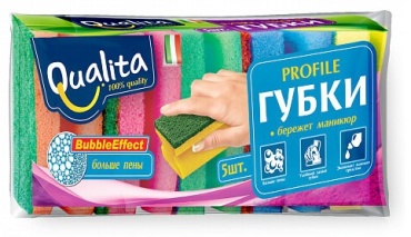 Qualita губка QUALITA 5 шт, микрофибра