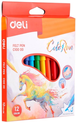 Фломастер DELI 12 шт