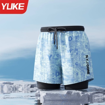 Шорты YUKE голубой