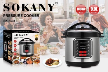 Мультиварка SOKANY SK-2403 черный, серый