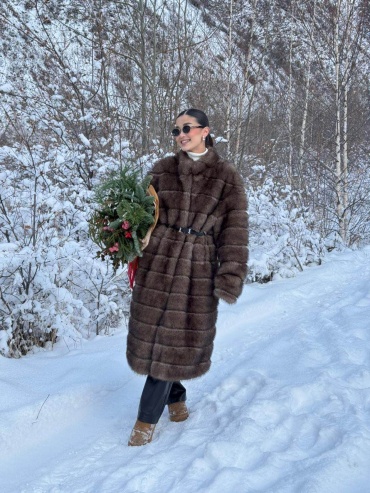 Шуба 0risma коричневый