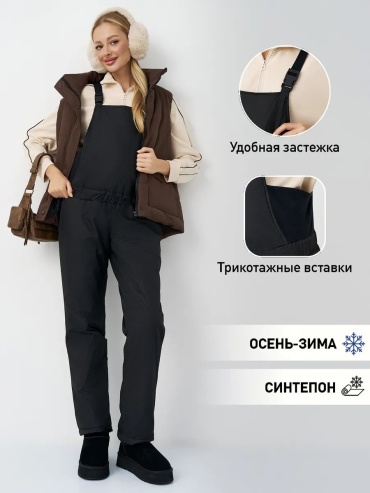 Комбинезон с шортами черный