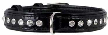 COLLAR ошейник декоративный M черный