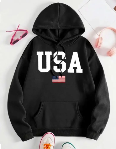 Худи USA черный