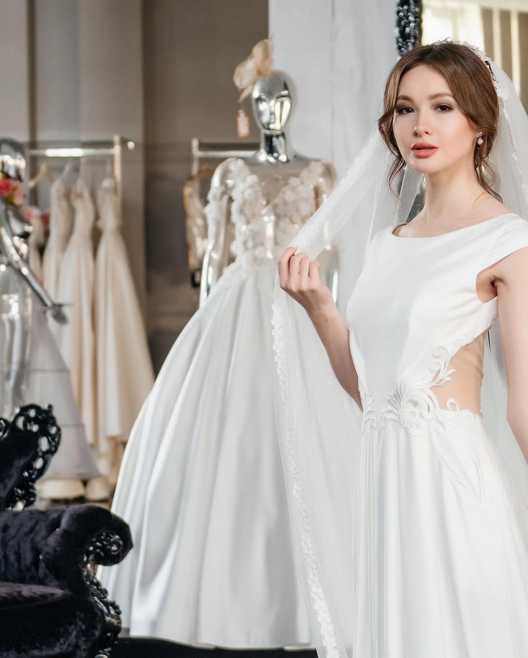 Фата MKMODAATELIER M молочный