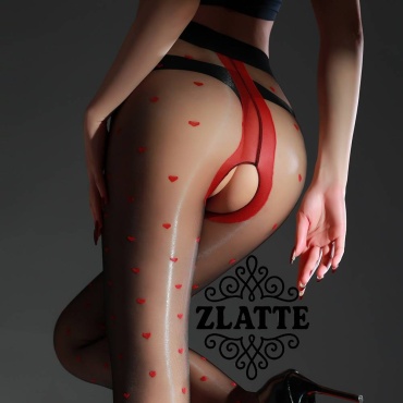 Чулки ZLATTE бордовый