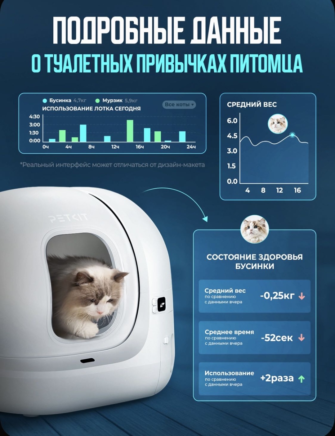 Туалет-лоток белый
