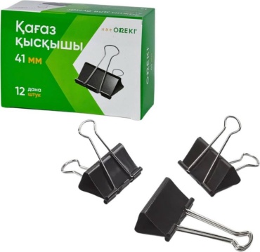 Зажим для бумаг Зажим классический Oneki 41, 12 шт