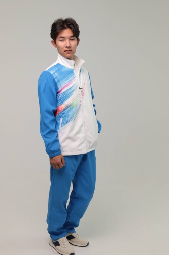 Спортивный костюм синий, белый